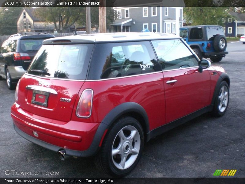 Chili Red / Panther Black 2003 Mini Cooper Hardtop