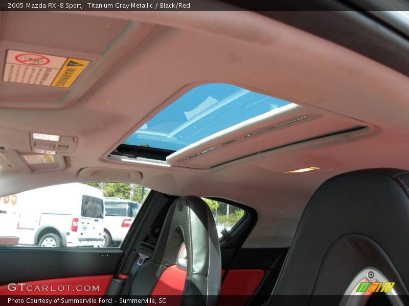 Titanium Gray Metallic / Black/Red 2005 Mazda RX-8 Sport