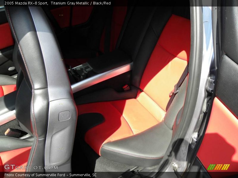 Titanium Gray Metallic / Black/Red 2005 Mazda RX-8 Sport