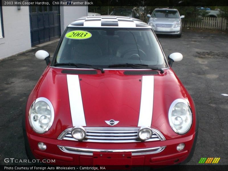 Chili Red / Panther Black 2003 Mini Cooper Hardtop