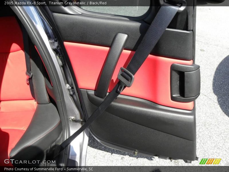 Titanium Gray Metallic / Black/Red 2005 Mazda RX-8 Sport