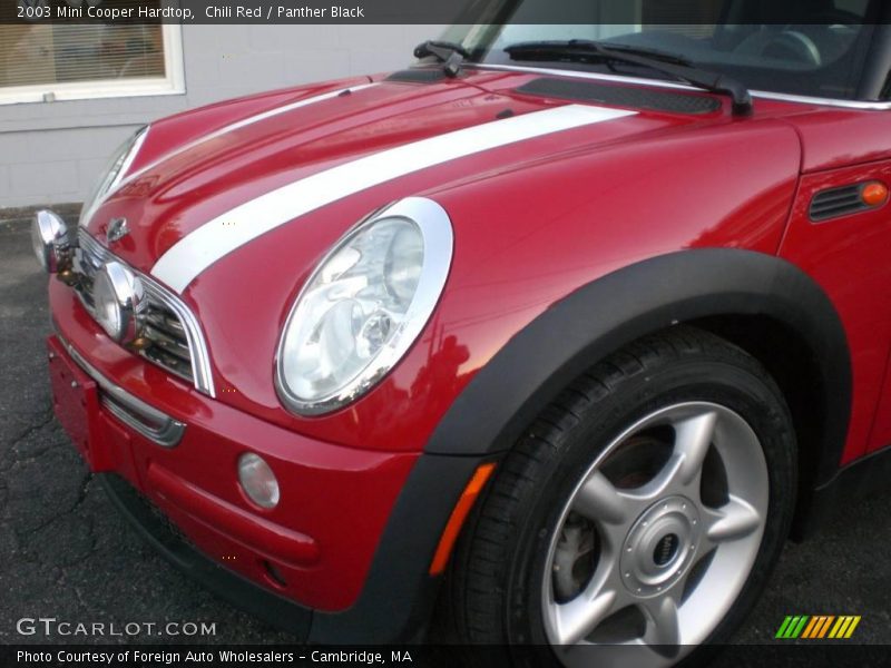 Chili Red / Panther Black 2003 Mini Cooper Hardtop