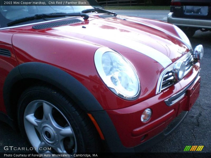 Chili Red / Panther Black 2003 Mini Cooper Hardtop