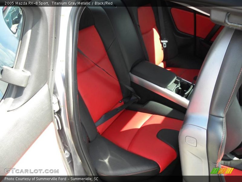 Titanium Gray Metallic / Black/Red 2005 Mazda RX-8 Sport