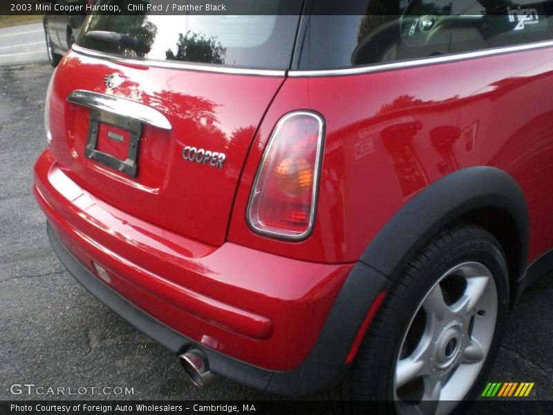 Chili Red / Panther Black 2003 Mini Cooper Hardtop