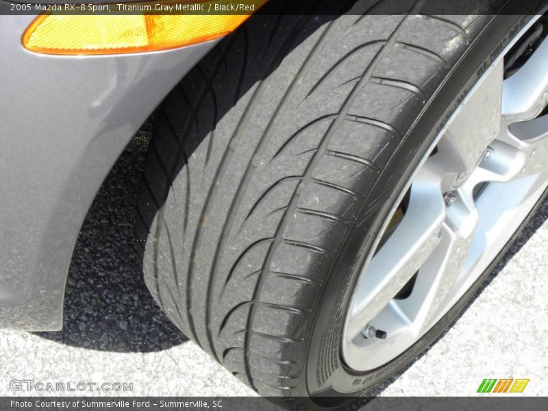 Titanium Gray Metallic / Black/Red 2005 Mazda RX-8 Sport