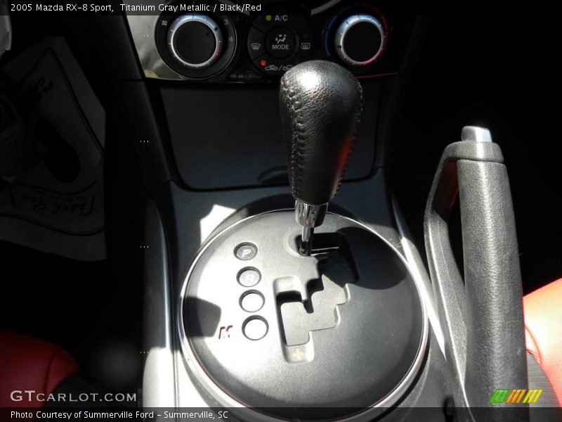 Titanium Gray Metallic / Black/Red 2005 Mazda RX-8 Sport