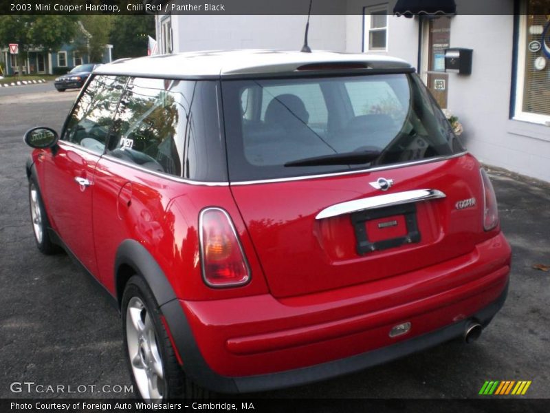 Chili Red / Panther Black 2003 Mini Cooper Hardtop