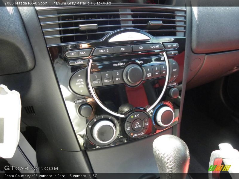 Titanium Gray Metallic / Black/Red 2005 Mazda RX-8 Sport