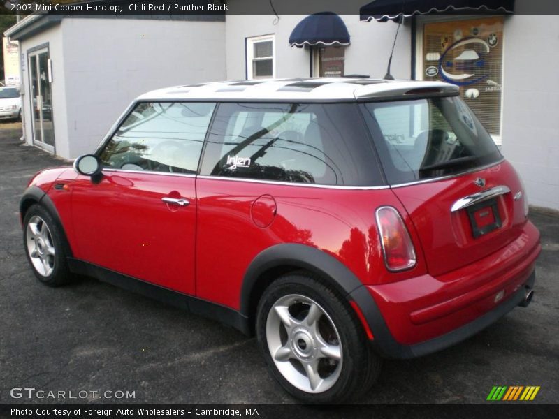 Chili Red / Panther Black 2003 Mini Cooper Hardtop