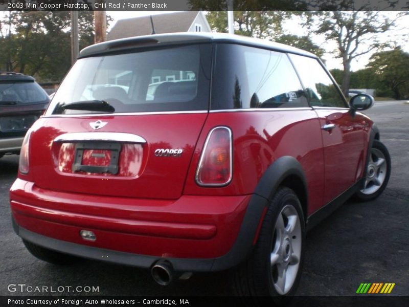 Chili Red / Panther Black 2003 Mini Cooper Hardtop
