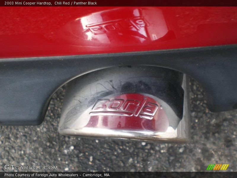 Chili Red / Panther Black 2003 Mini Cooper Hardtop