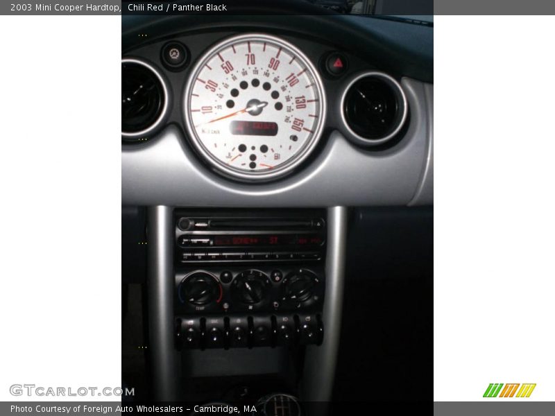 Chili Red / Panther Black 2003 Mini Cooper Hardtop