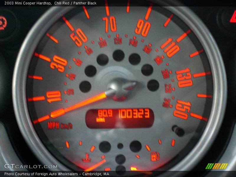 Chili Red / Panther Black 2003 Mini Cooper Hardtop