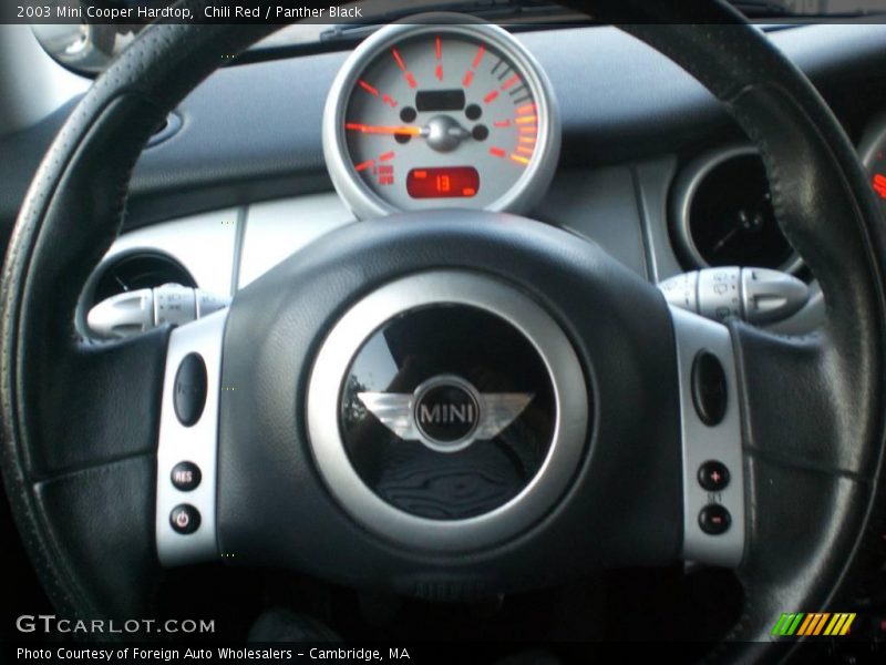 Chili Red / Panther Black 2003 Mini Cooper Hardtop