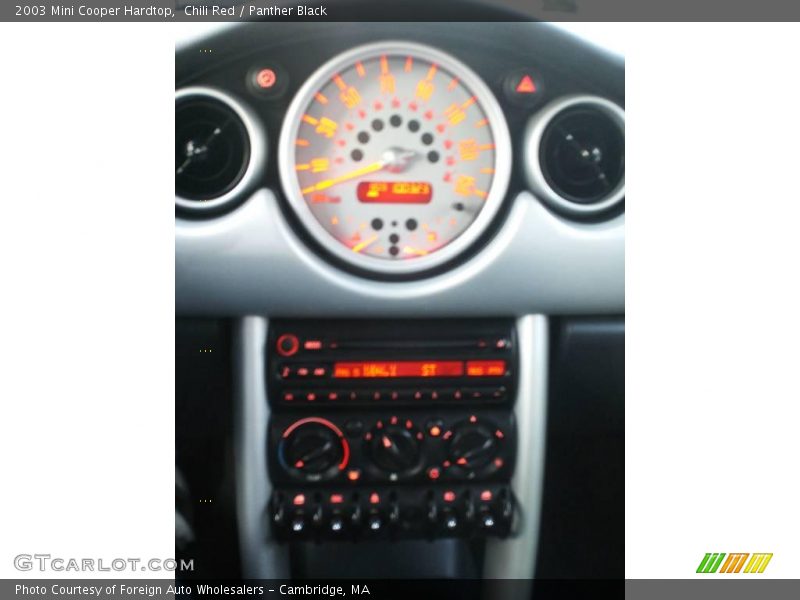 Chili Red / Panther Black 2003 Mini Cooper Hardtop
