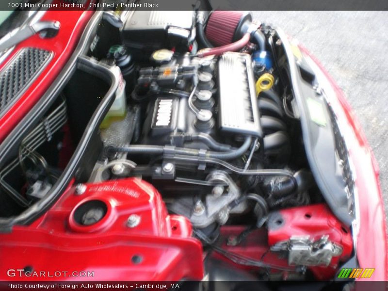 Chili Red / Panther Black 2003 Mini Cooper Hardtop