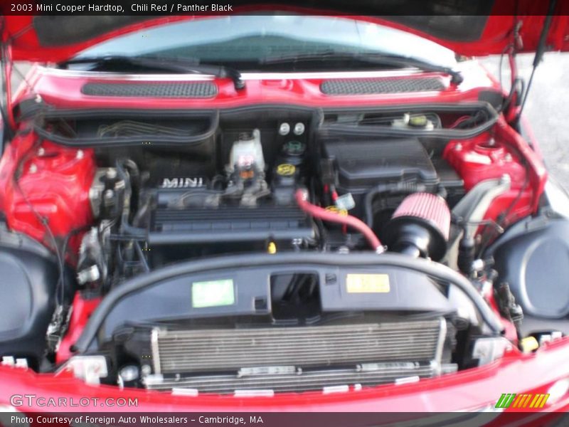 Chili Red / Panther Black 2003 Mini Cooper Hardtop
