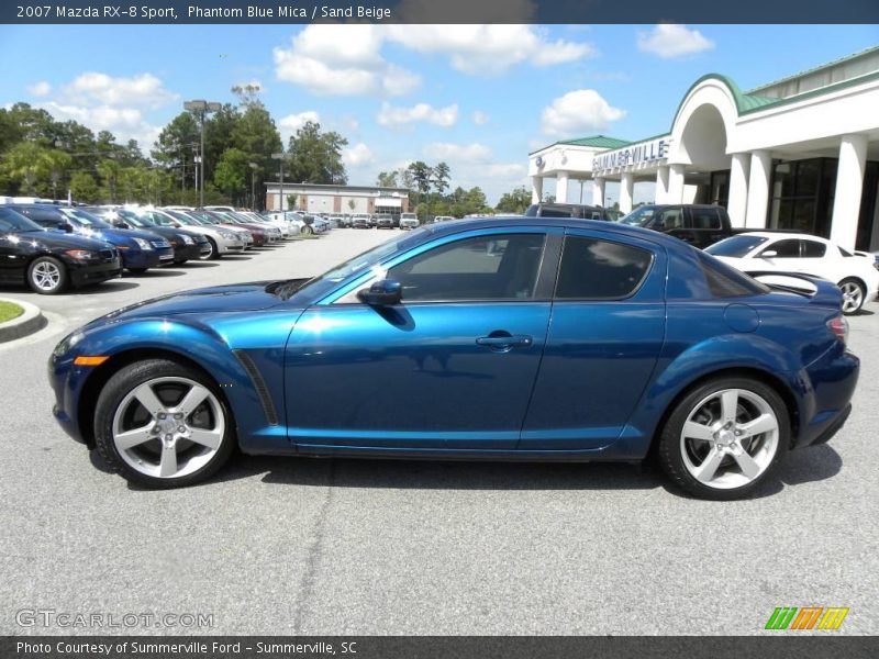 Phantom Blue Mica / Sand Beige 2007 Mazda RX-8 Sport