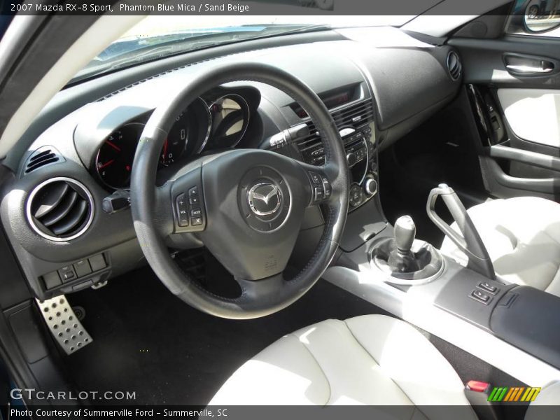 Phantom Blue Mica / Sand Beige 2007 Mazda RX-8 Sport
