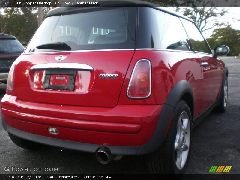 Chili Red / Panther Black 2003 Mini Cooper Hardtop