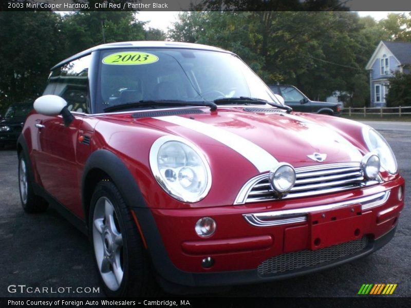 Chili Red / Panther Black 2003 Mini Cooper Hardtop