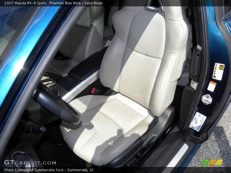Phantom Blue Mica / Sand Beige 2007 Mazda RX-8 Sport