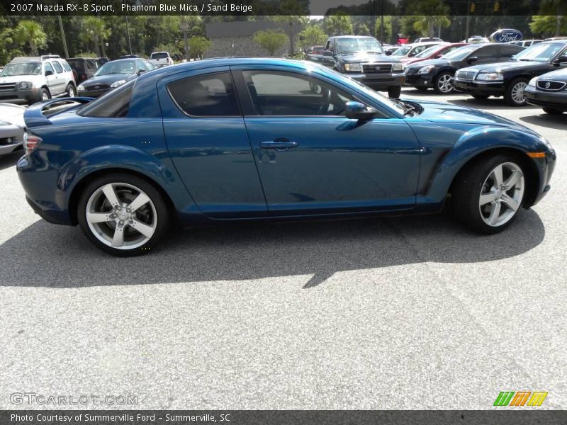 Phantom Blue Mica / Sand Beige 2007 Mazda RX-8 Sport