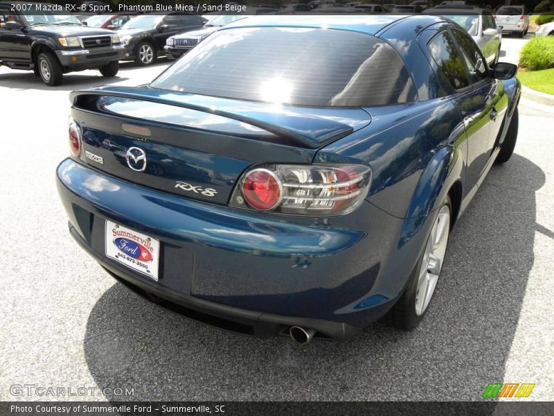 Phantom Blue Mica / Sand Beige 2007 Mazda RX-8 Sport