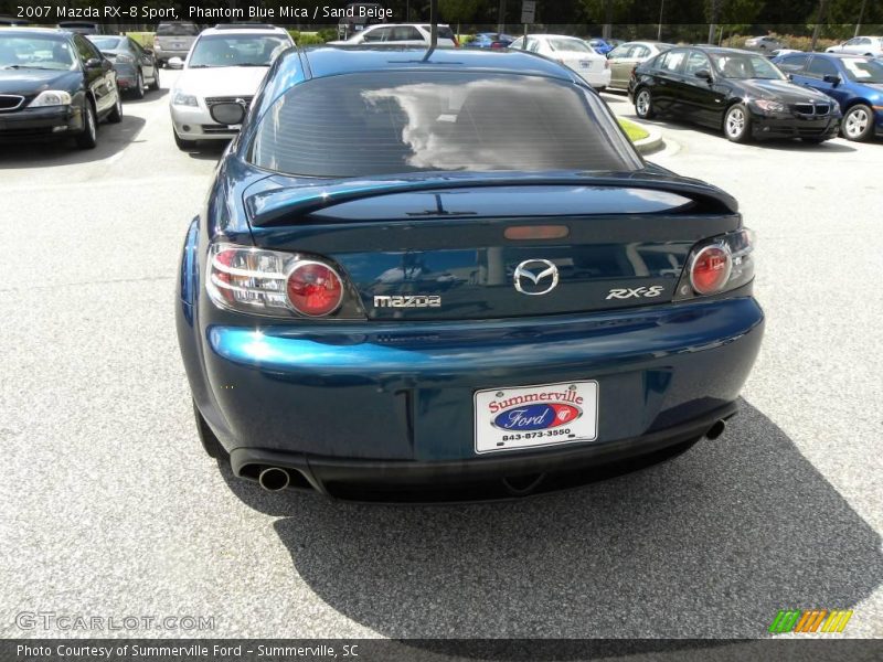 Phantom Blue Mica / Sand Beige 2007 Mazda RX-8 Sport