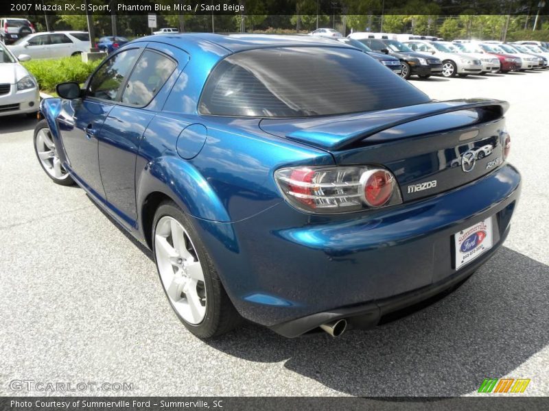 Phantom Blue Mica / Sand Beige 2007 Mazda RX-8 Sport
