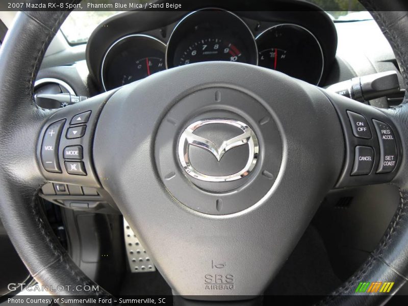 Phantom Blue Mica / Sand Beige 2007 Mazda RX-8 Sport