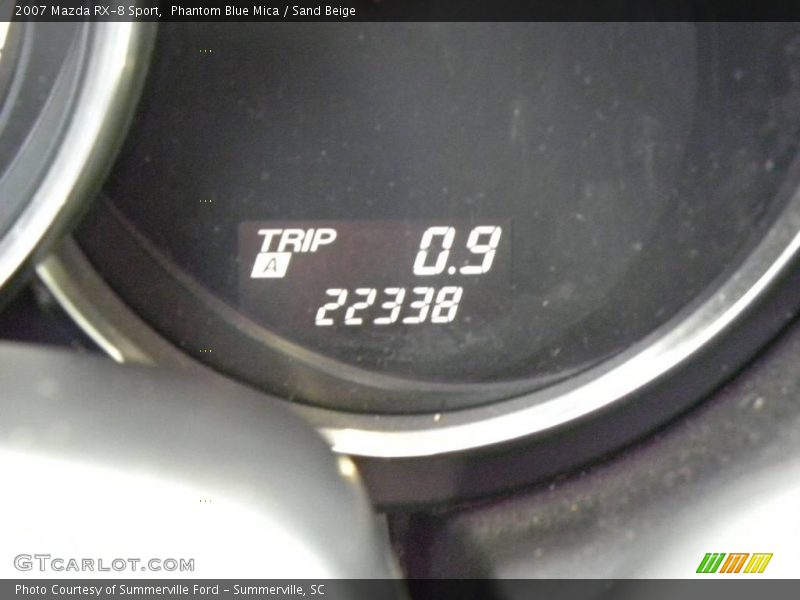 Phantom Blue Mica / Sand Beige 2007 Mazda RX-8 Sport