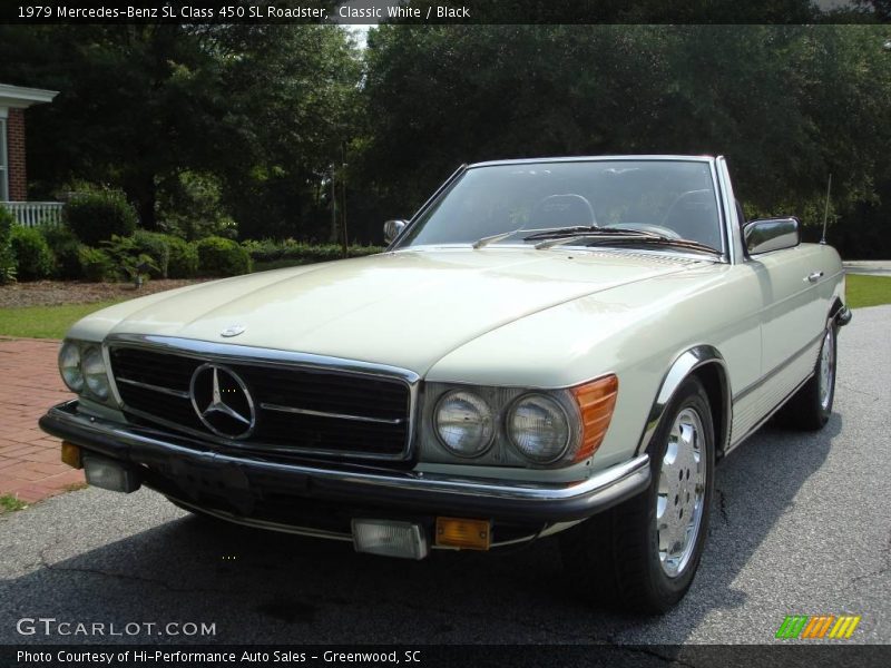 Classic White / Black 1979 Mercedes-Benz SL Class 450 SL Roadster