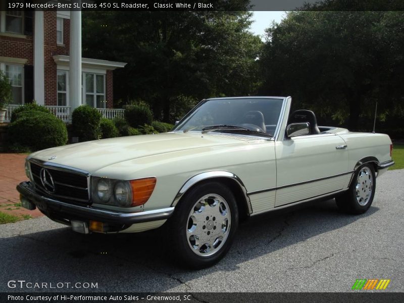 Classic White / Black 1979 Mercedes-Benz SL Class 450 SL Roadster