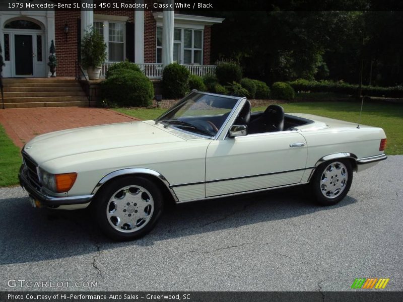 Classic White / Black 1979 Mercedes-Benz SL Class 450 SL Roadster