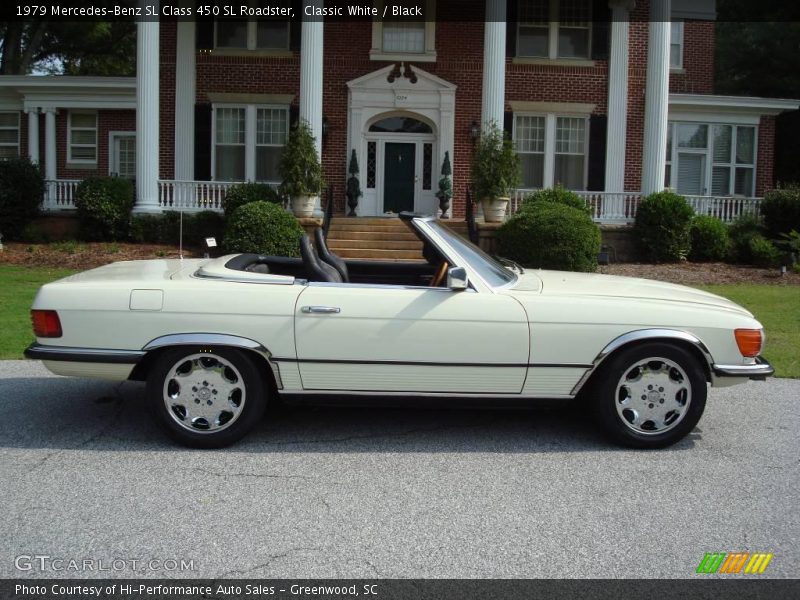 Classic White / Black 1979 Mercedes-Benz SL Class 450 SL Roadster