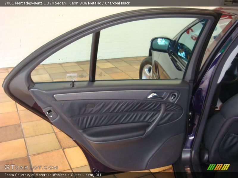 Capri Blue Metallic / Charcoal Black 2001 Mercedes-Benz C 320 Sedan