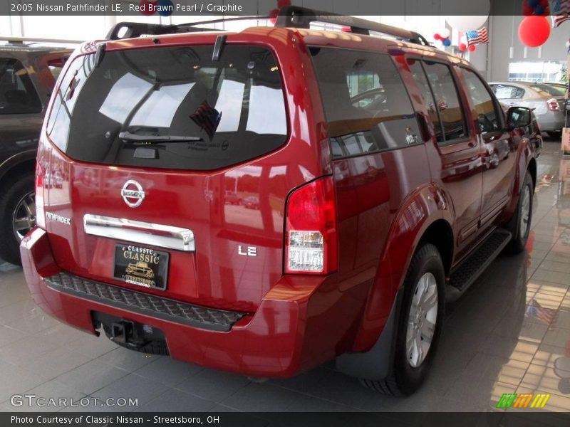 Red Brawn Pearl / Graphite 2005 Nissan Pathfinder LE