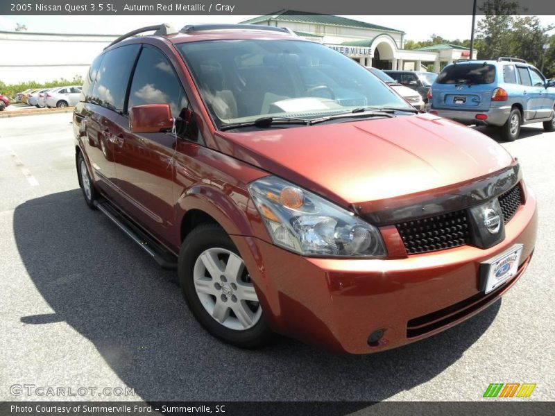 Autumn Red Metallic / Gray 2005 Nissan Quest 3.5 SL