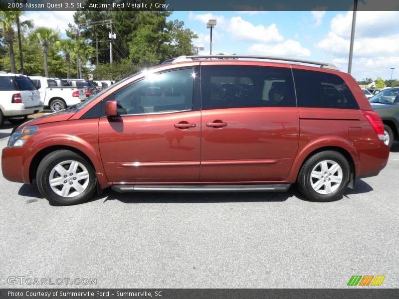 Autumn Red Metallic / Gray 2005 Nissan Quest 3.5 SL
