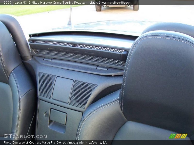 Liquid Silver Metallic / Black 2009 Mazda MX-5 Miata Hardtop Grand Touring Roadster
