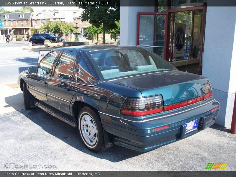 Dark Teal Metallic / Blue 1996 Pontiac Grand Prix SE Sedan