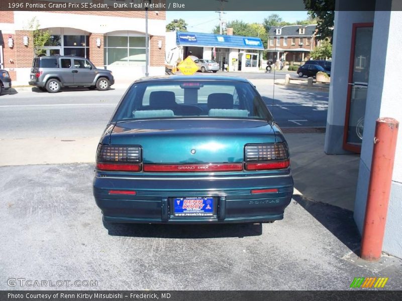 Dark Teal Metallic / Blue 1996 Pontiac Grand Prix SE Sedan