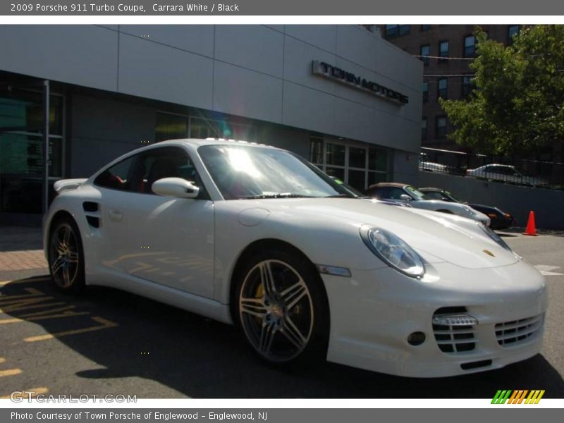 Carrara White / Black 2009 Porsche 911 Turbo Coupe