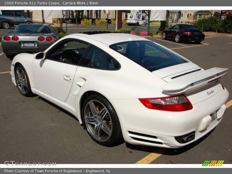 Carrara White / Black 2009 Porsche 911 Turbo Coupe
