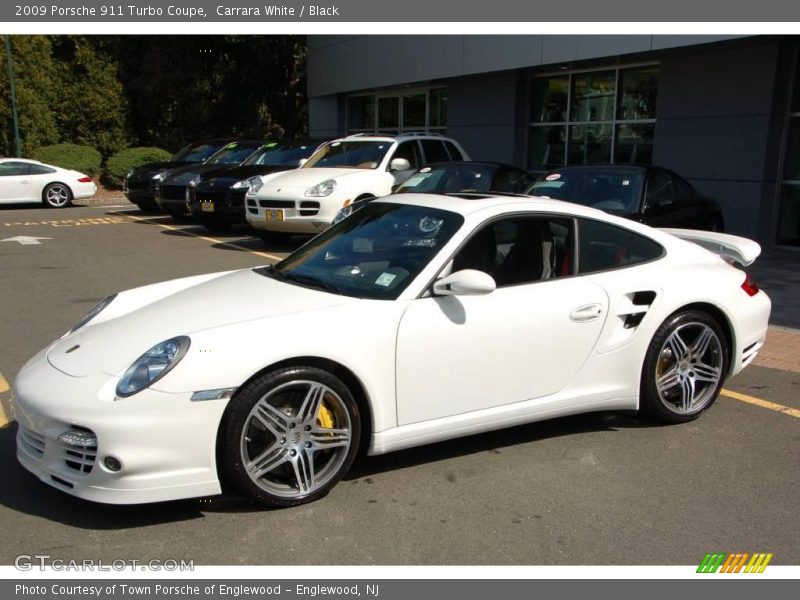 Carrara White / Black 2009 Porsche 911 Turbo Coupe