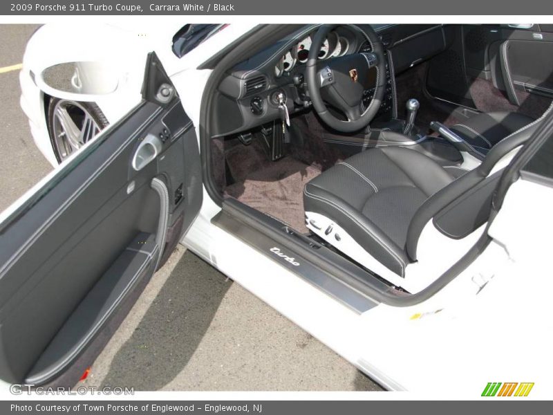 Carrara White / Black 2009 Porsche 911 Turbo Coupe