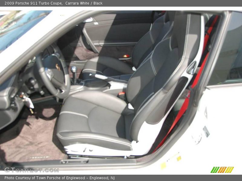 Carrara White / Black 2009 Porsche 911 Turbo Coupe