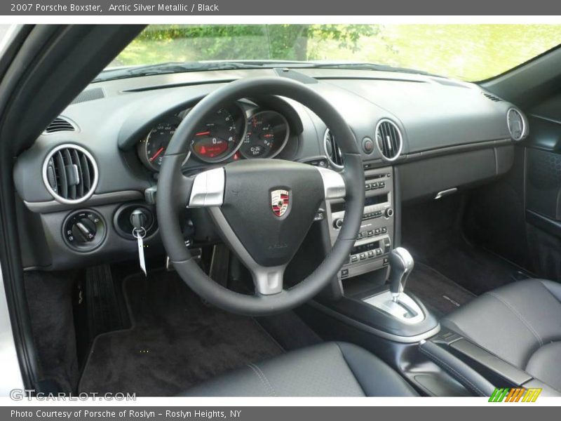 Arctic Silver Metallic / Black 2007 Porsche Boxster